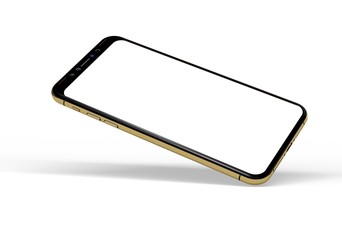 mobilephone in gold digital