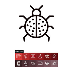 Bug vector icon