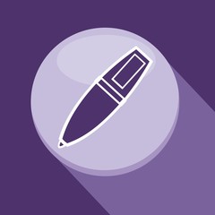 Vector illustration of a icons back to school - pen