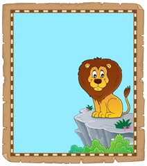 Lion theme parchment 3