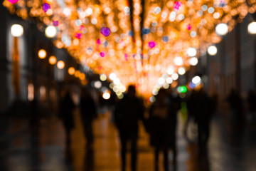 fireworks in the city