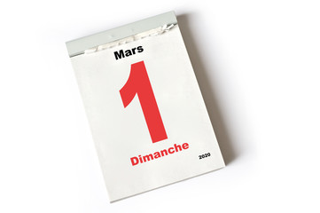 1. Mars 2020