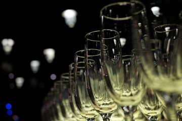 glasses of champagne