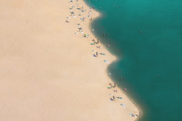 Beach vacation on the sea, ocean.
