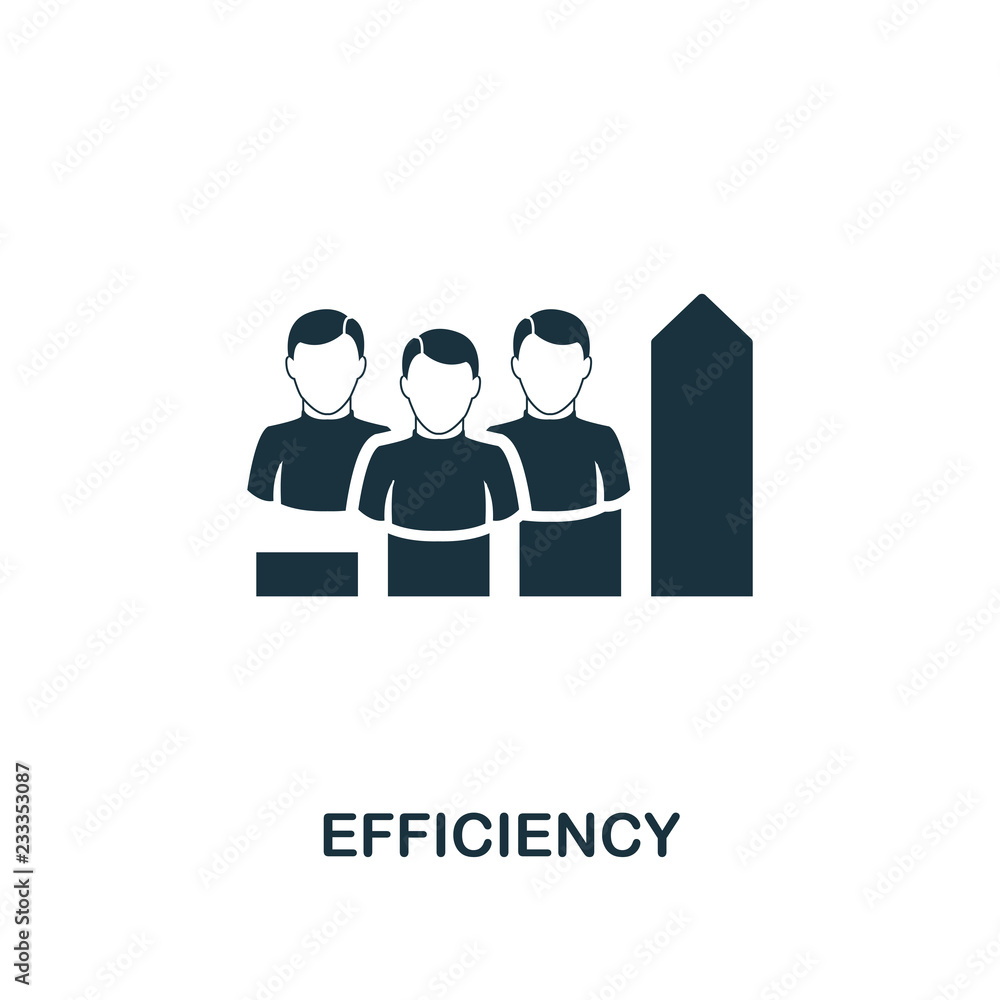 Poster efficiency icon. premium style design from teamwork icon collection. ui and ux. pixel perfect effici