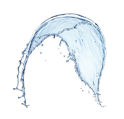 Fototapeta na wymiar water splash isolated on white background