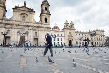 Plaza Bolívar en Bogotá