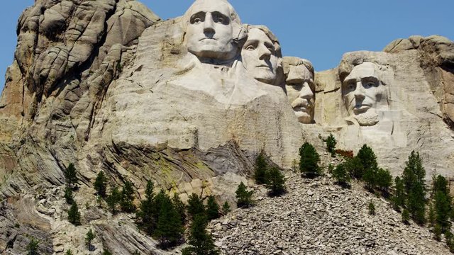 View of Mount Rushmore National Memorial South Dakota USA