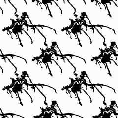 Bright abstract geometric seamless pattern in graffiti style. Quality vector illustration for your design