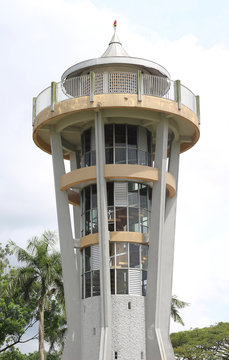 View Tower in Upper Seletar Reservoir park at Singapore