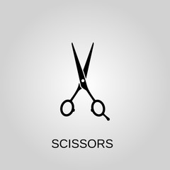 Scissors icon. Scissors symbol. Flat design. Stock - Vector illustration.