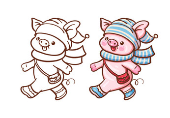 Cartoon pig