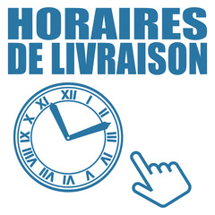 Logo horaires de livraison.