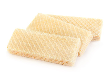Wafers stick on white