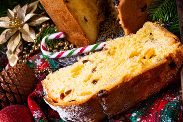 a delicious genuine Italian mum Christmas panettone