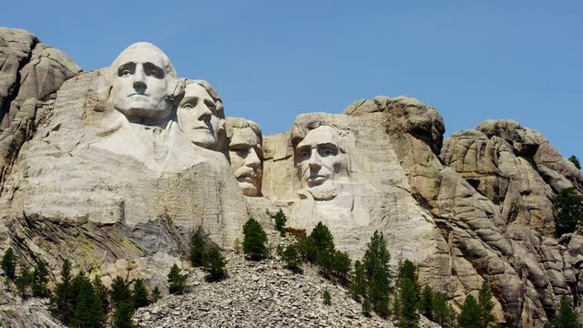 View of Mount Rushmore National Memorial South Dakota USA