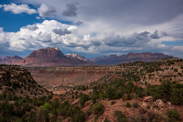 View of Zion National Park Utah 