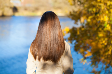 Brunette, Hair beauty model