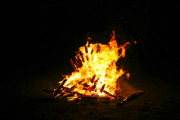 焚き火