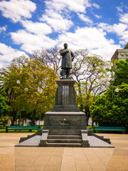 Uruguaiana, Brazil - Circa October 2018: Statue at Praça Barao do Rio Branco - main square of Uruguaiana
