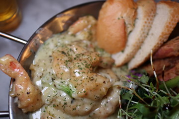 크림새우 요리 안주