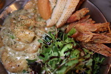 크림새우 요리 안주