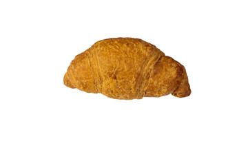 Fresh croissant isolated on white background