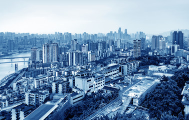 Naklejka na ściany i meble Chongqing city landscape
