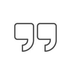 Fototapeta premium Quote line icon