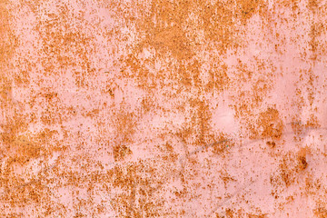 Sheet metal with rust and worn paint.