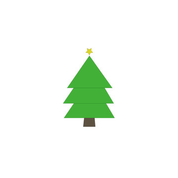 Weihnachtsbaum in grün Icon