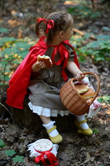 little red riding hood with a wolf