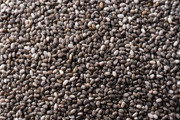 Close up of Chia seeds background