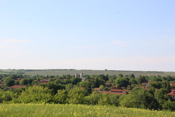 Famous Bulgarian cave called Devetashka cave near the town of Lovech