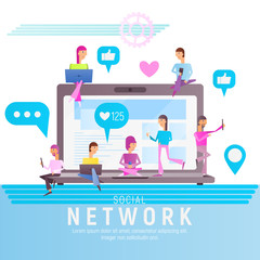 Social Network Concept