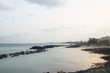 Sunset and beach