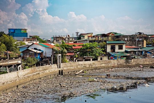 Poverty in the streets of Manila in the Philippines