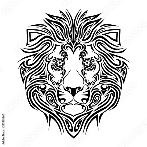 Free Free 121 Tribal Lion Svg SVG PNG EPS DXF File