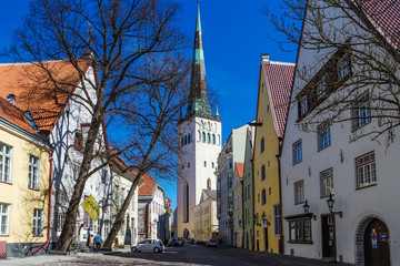 Obraz premium St. Olav?s Church in Tallinn, Estonia