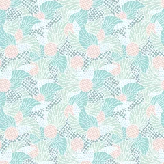 Gordijnen Doodle abstract colorful seamless pattern. Hand drawn background. Vector illustration.  © _aine_