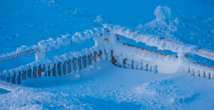 Winterlandschaft Berge Mittenwald Germany