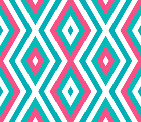Seamless abstract background with rhombuses. Infinity geometric pattern.  Seamless geometric pattern. Vector illustration.
