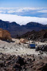 Sensor climático en la cima del Teide