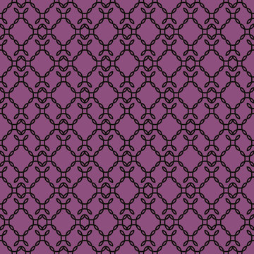 Elegant curly endless pattern. Seamless background. Damask. 