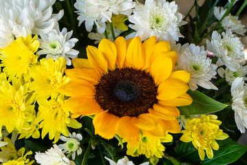 Close up flowers in the wedding