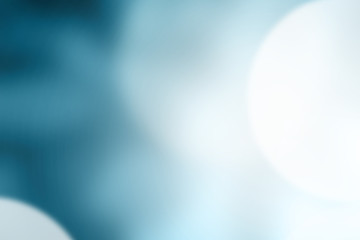 Blue blurred bokeh abstract for background