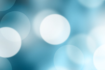 Blue blurred bokeh abstract for background