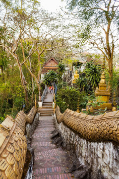Walkway on Mount Phousi, Luang Prabang, Laos