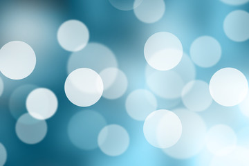 Blue blurred bokeh abstract for background