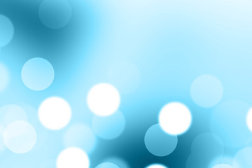 Blue blurred bokeh abstract for background